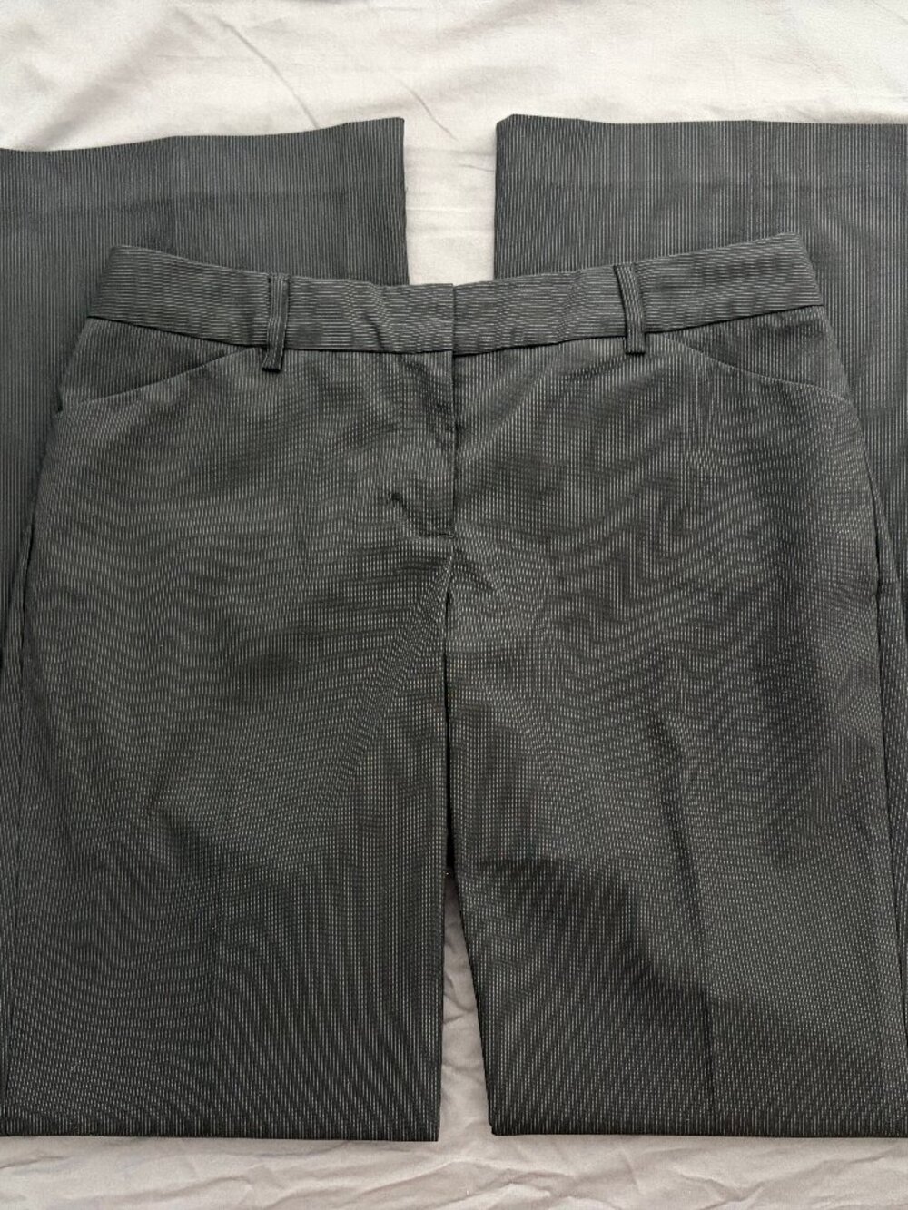 express black and grey pinstripe editor trousers - 4r